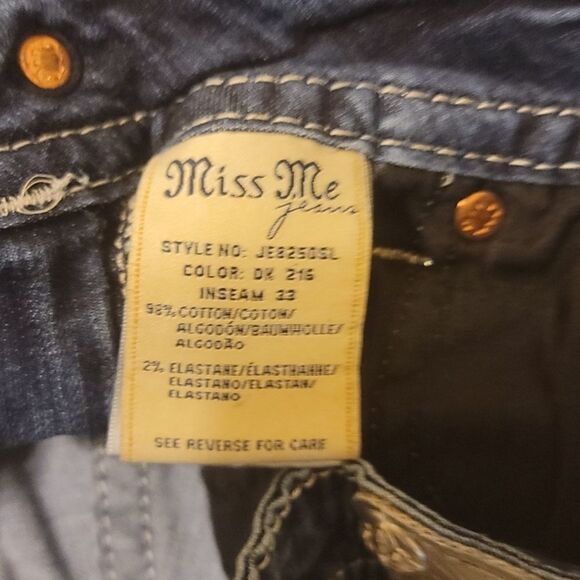 Miss me angel wing skinny jeans size 26 - Picture 9 of 10